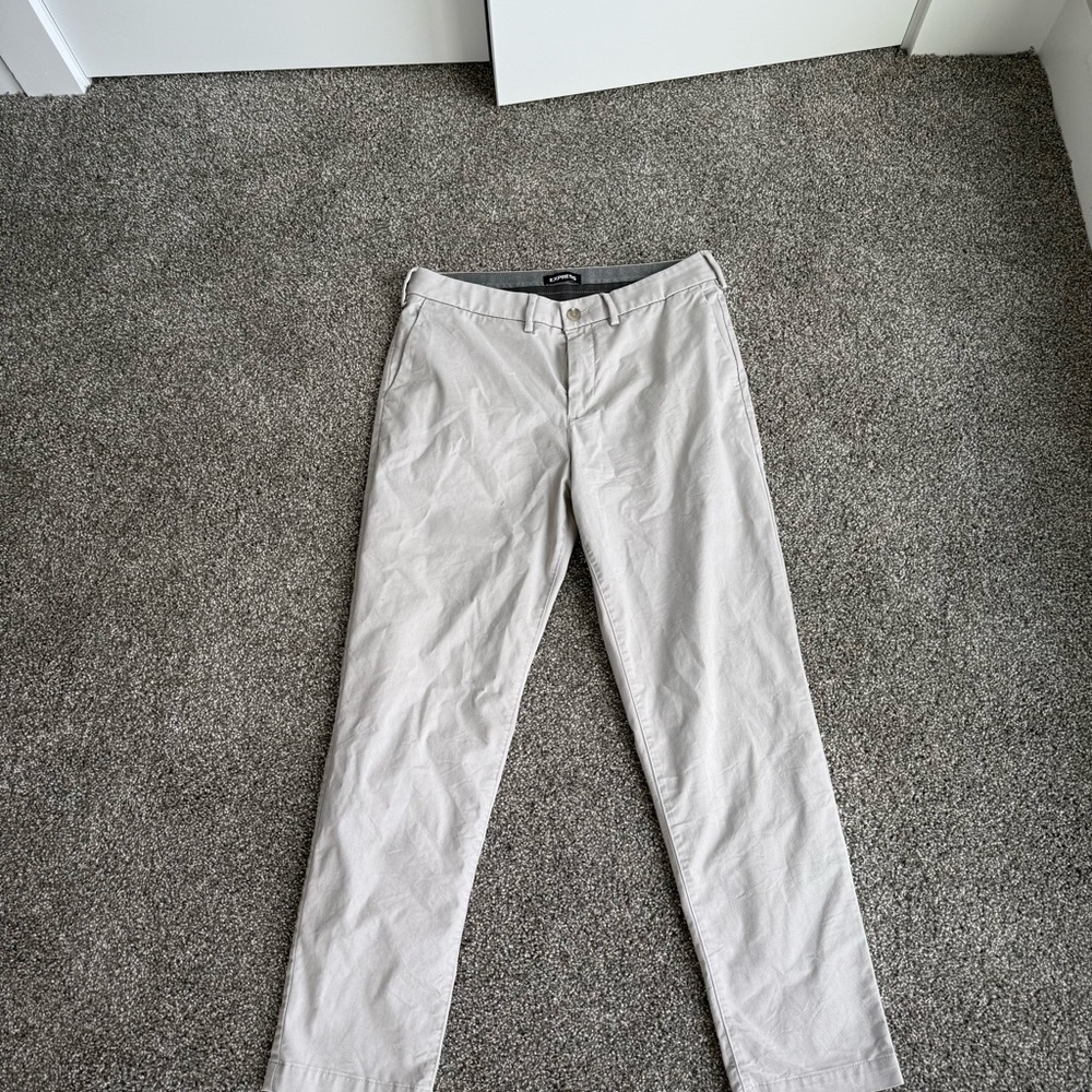 Express Men's Soft Gray Chinos